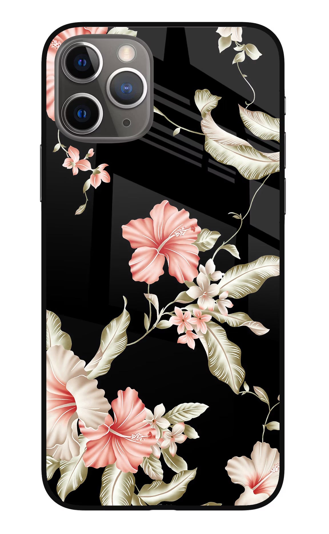 Flowers iPhone 11 Pro Glass Case Back Cover by Casekaro