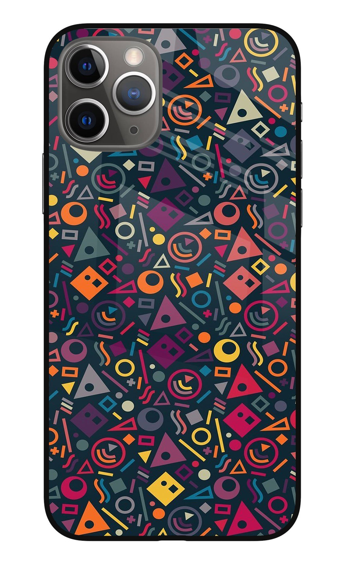 Geometric Abstract iPhone 11 Pro Glass Case