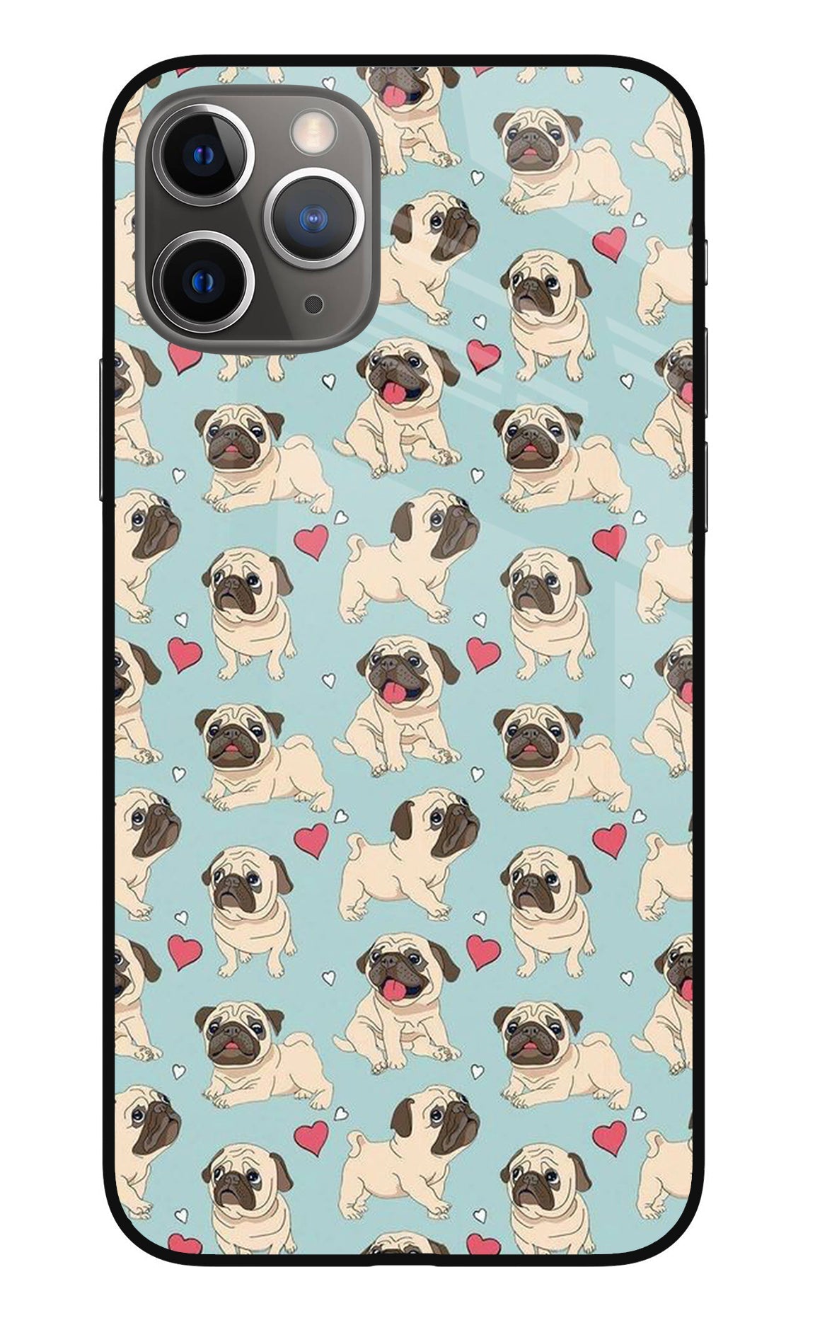 Pug Dog iPhone 11 Pro Glass Case