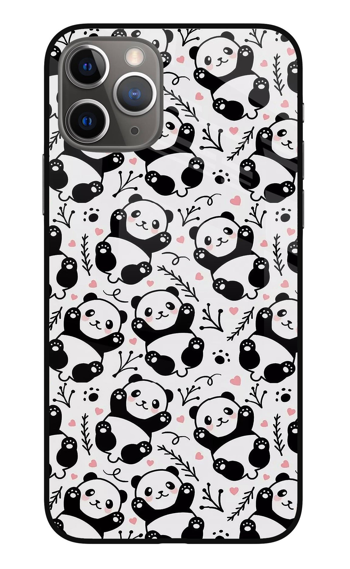 Cute Panda iPhone 11 Pro Glass Case