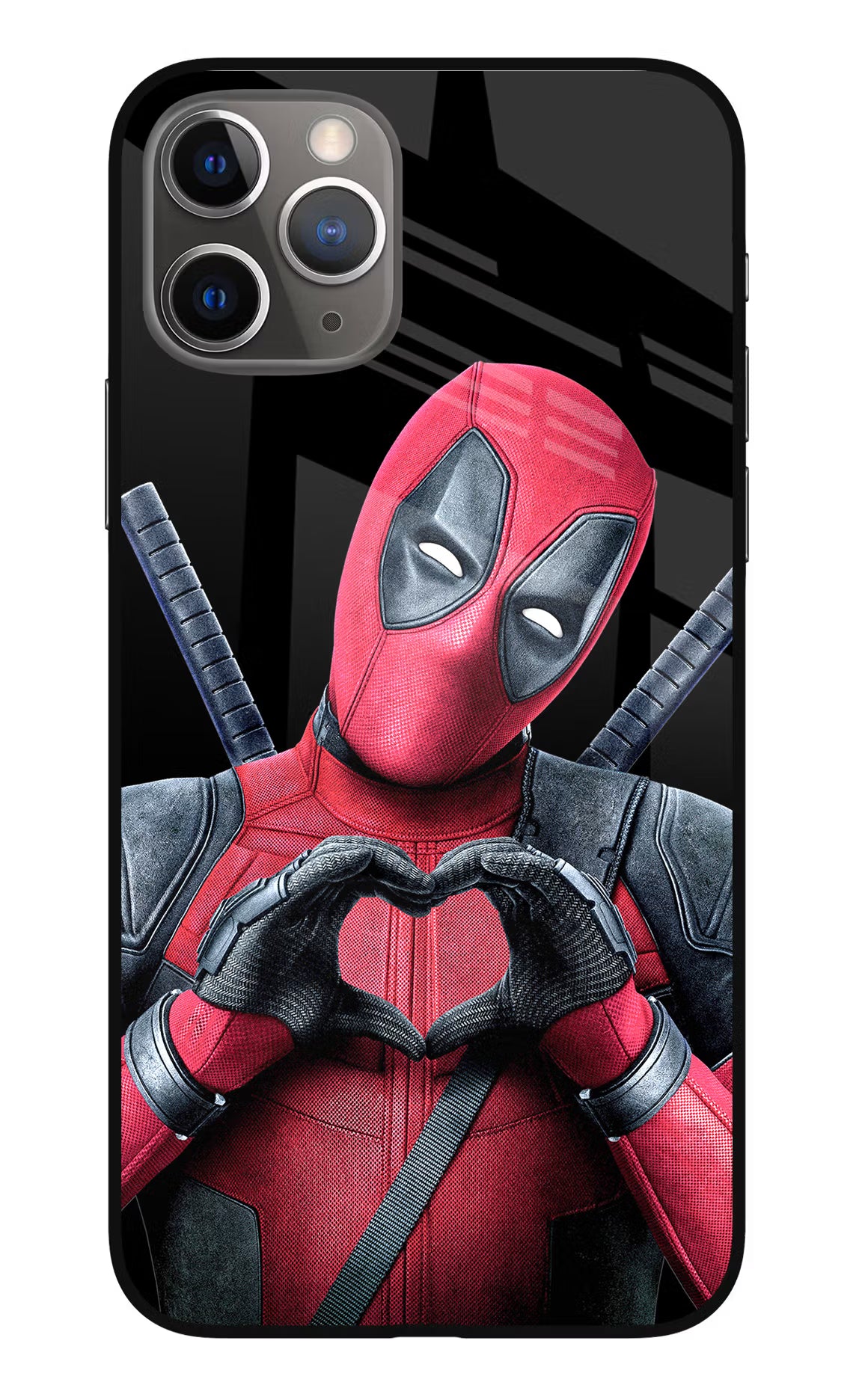 Deadpool iPhone 11 Pro Glass Case Back Cover by Casekaro