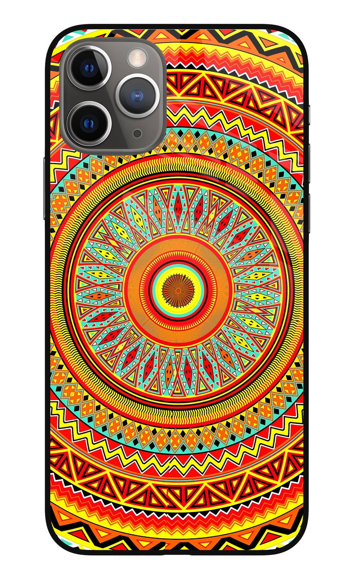 Mandala Pattern iPhone 11 Pro Glass Case