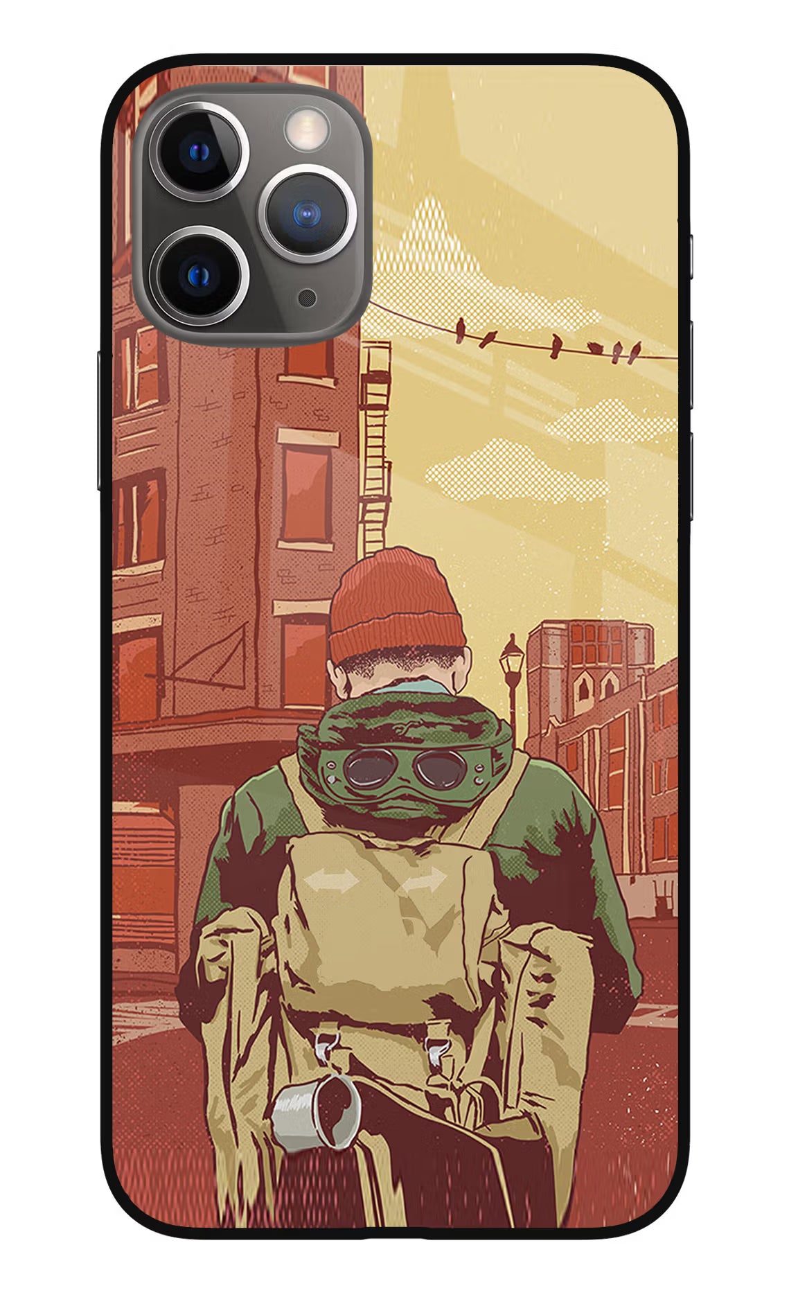 Adventurous iPhone 11 Pro Glass Case Back Cover by Casekaro