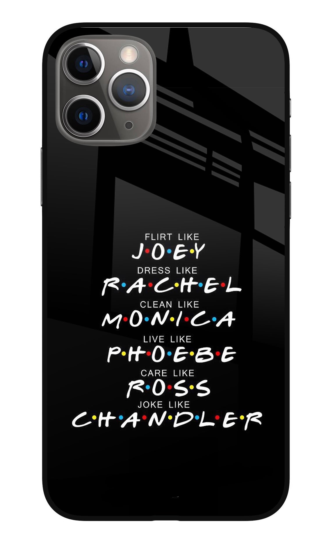 FRIENDS Character iPhone 11 Pro Glass Case