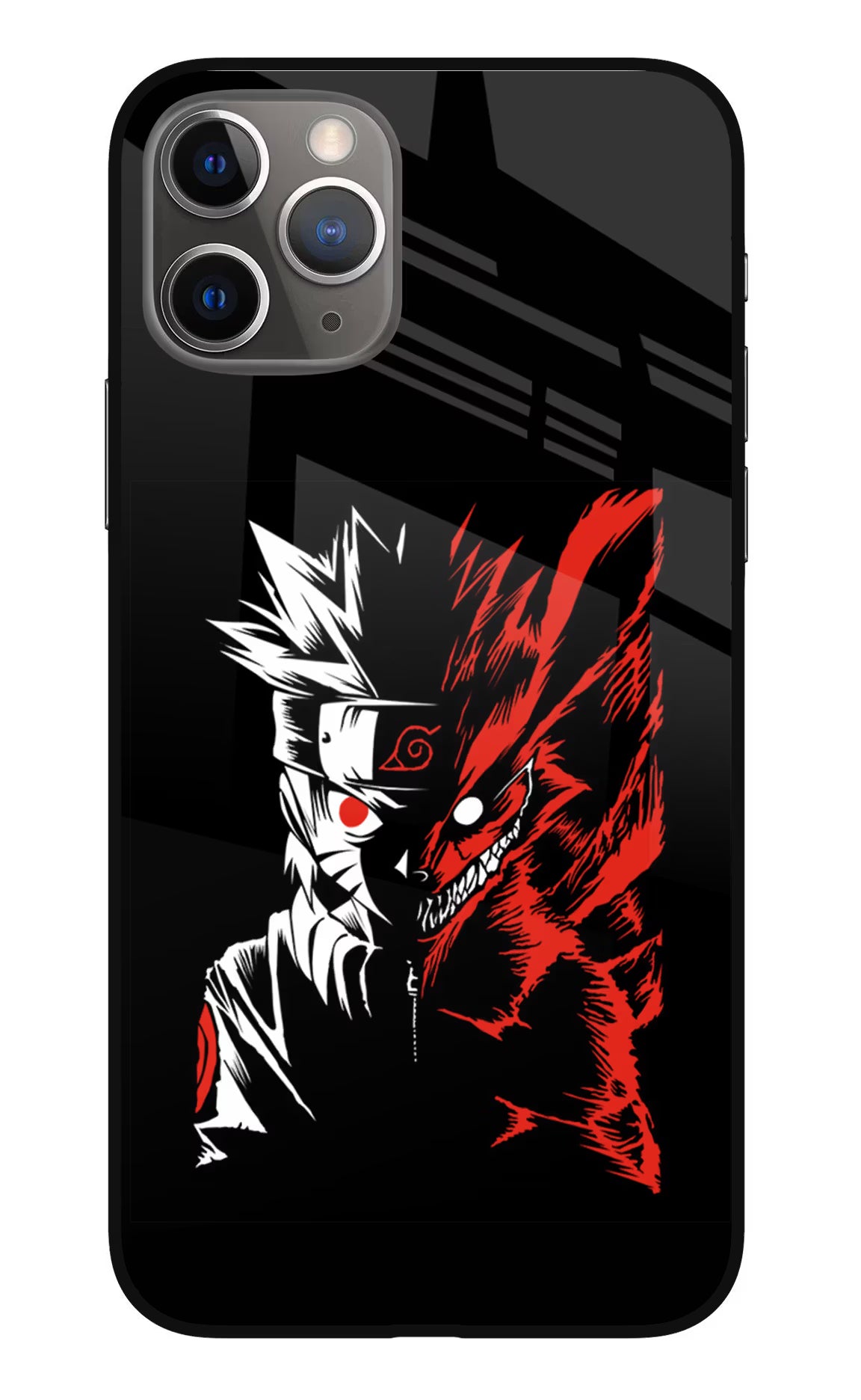 Naruto Two Face iPhone 11 Pro Glass Case Back Cover by Casekaro