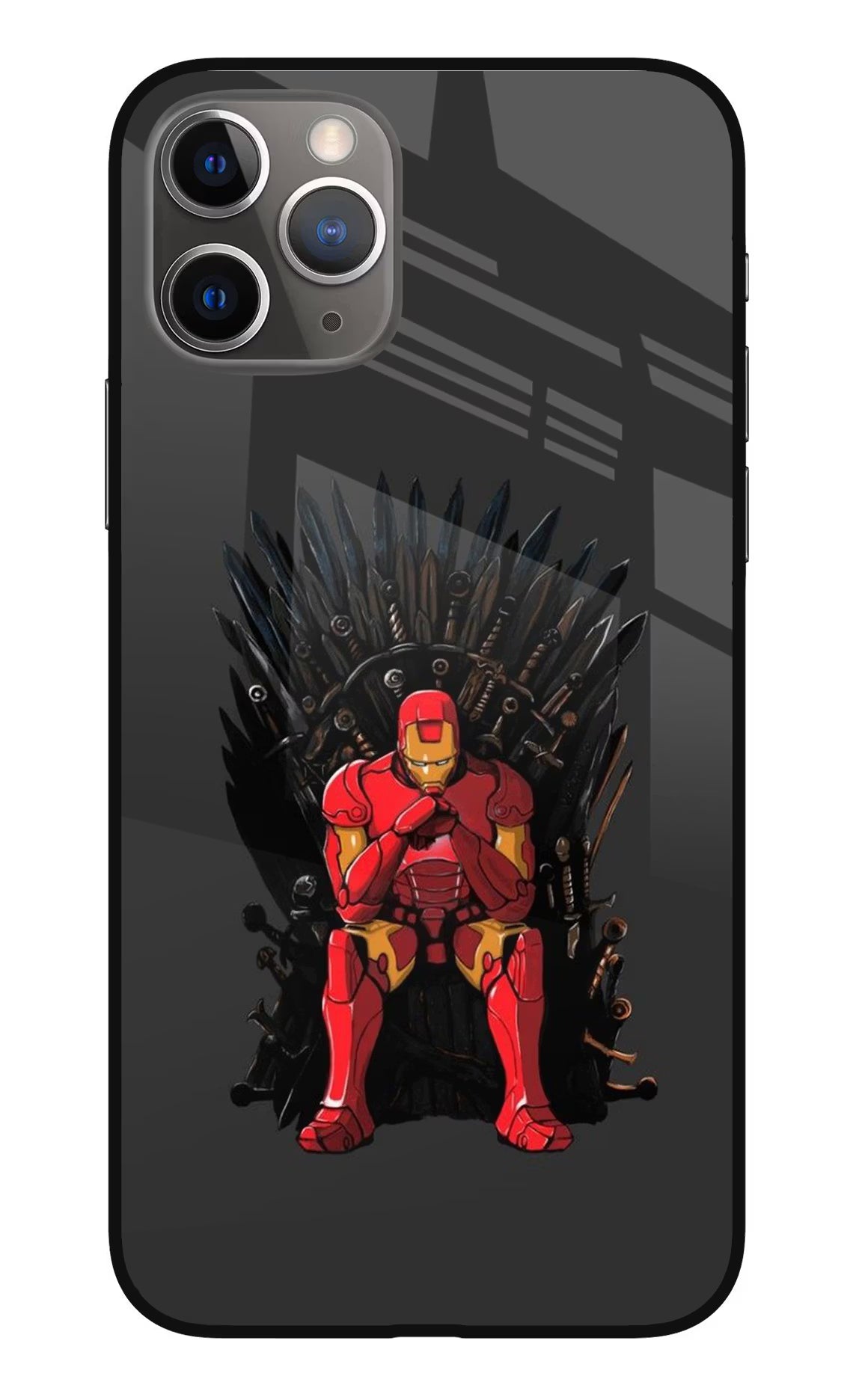 Ironman Throne iPhone 11 Pro Glass Case Back Cover by Casekaro