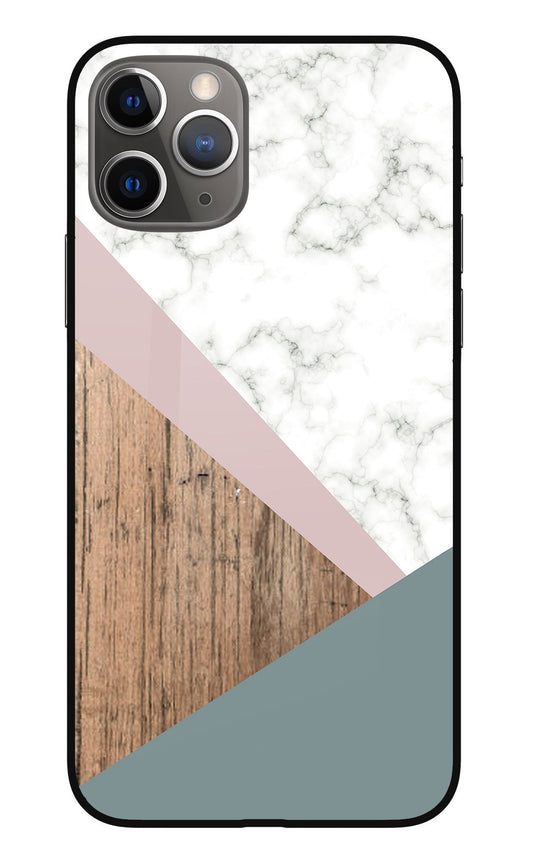 Marble wood Abstract iPhone 11 Pro Glass Case