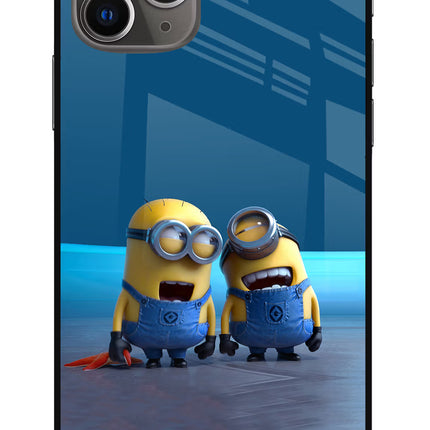 Minion Laughing iPhone 11 Pro Glass Case
