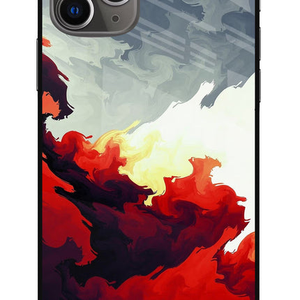 Fire Cloud iPhone 11 Pro Glass Case