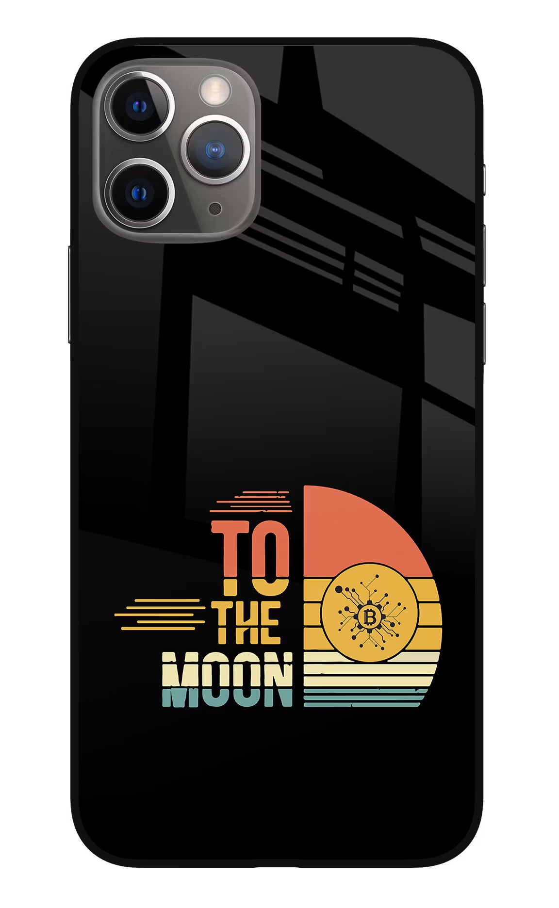 To the Moon iPhone 11 Pro Glass Case Back Cover by Casekaro