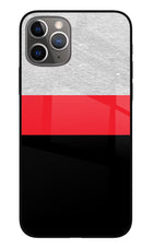 Tri Color Pattern iPhone 11 Pro Glass Case