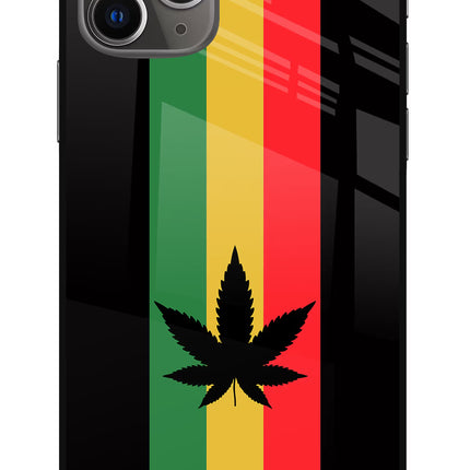 Weed Flag iPhone 11 Pro Glass Case