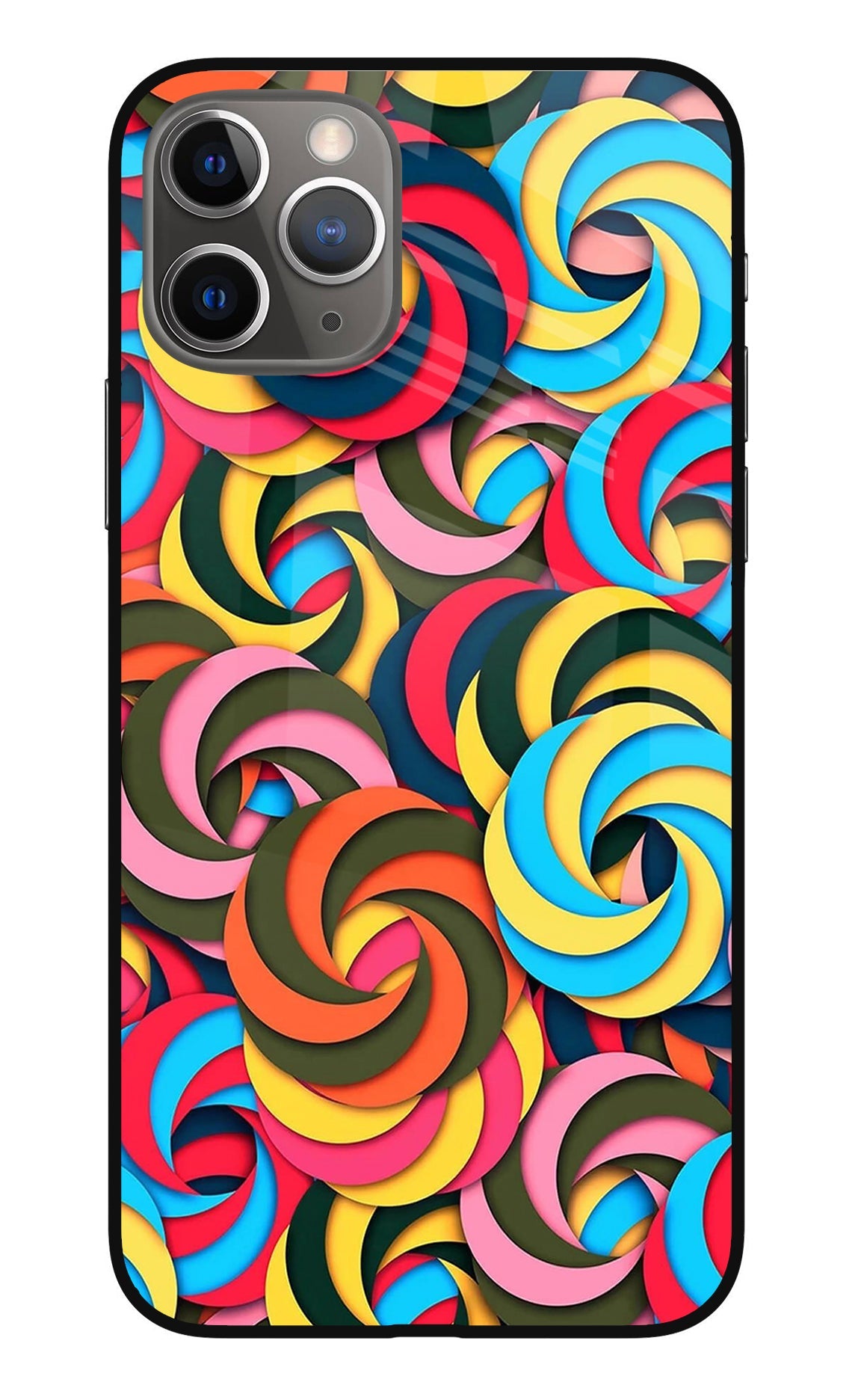 Spiral Pattern iPhone 11 Pro Glass Case