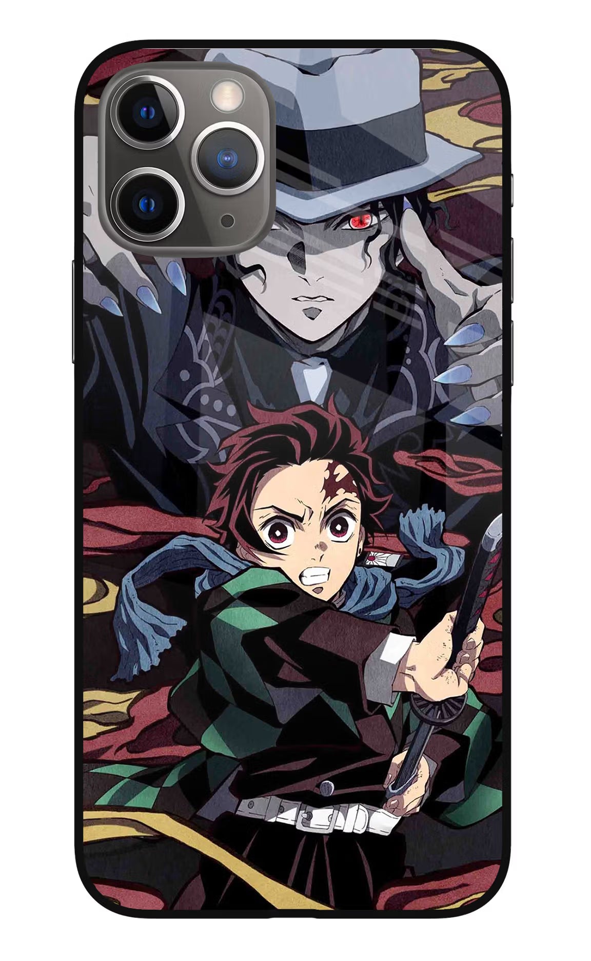 Demon Slayer iPhone 11 Pro Glass Case Back Cover by Casekaro