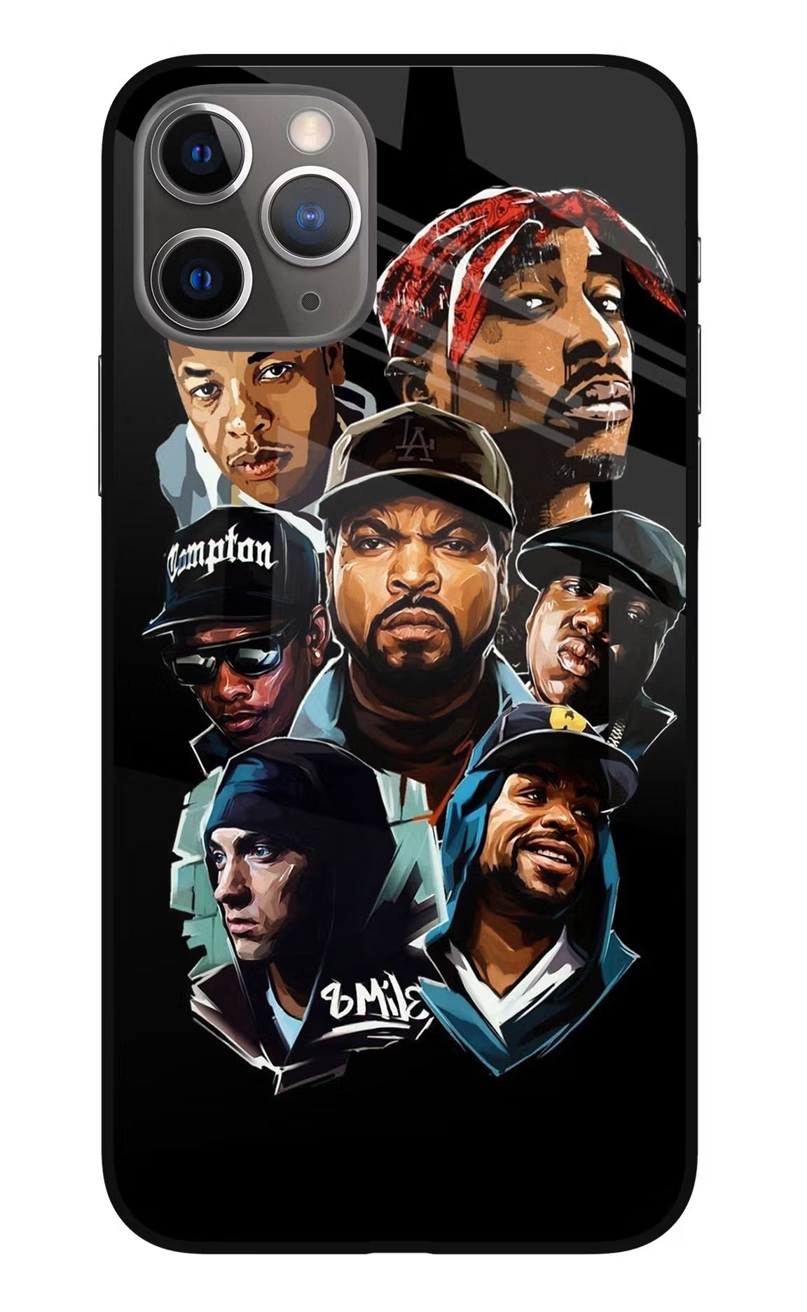 Rappers iPhone 11 Pro Glass Case Back Cover by Casekaro