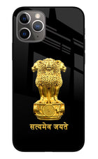 Satyamev Jayate Golden iPhone 11 Pro Glass Case