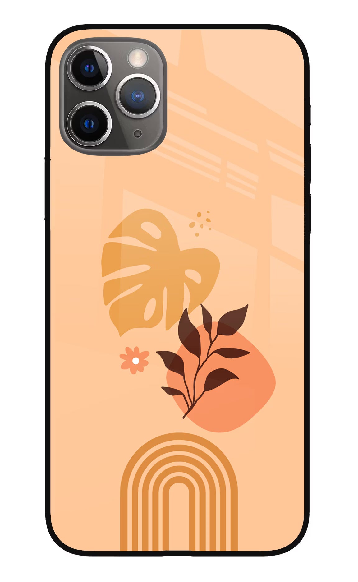 Bohemian Art iPhone 11 Pro Glass Case Back Cover by Casekaro