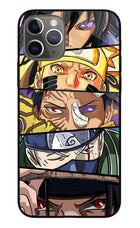 Naruto Character iPhone 11 Pro Glass Case Back Cover by Casekaro