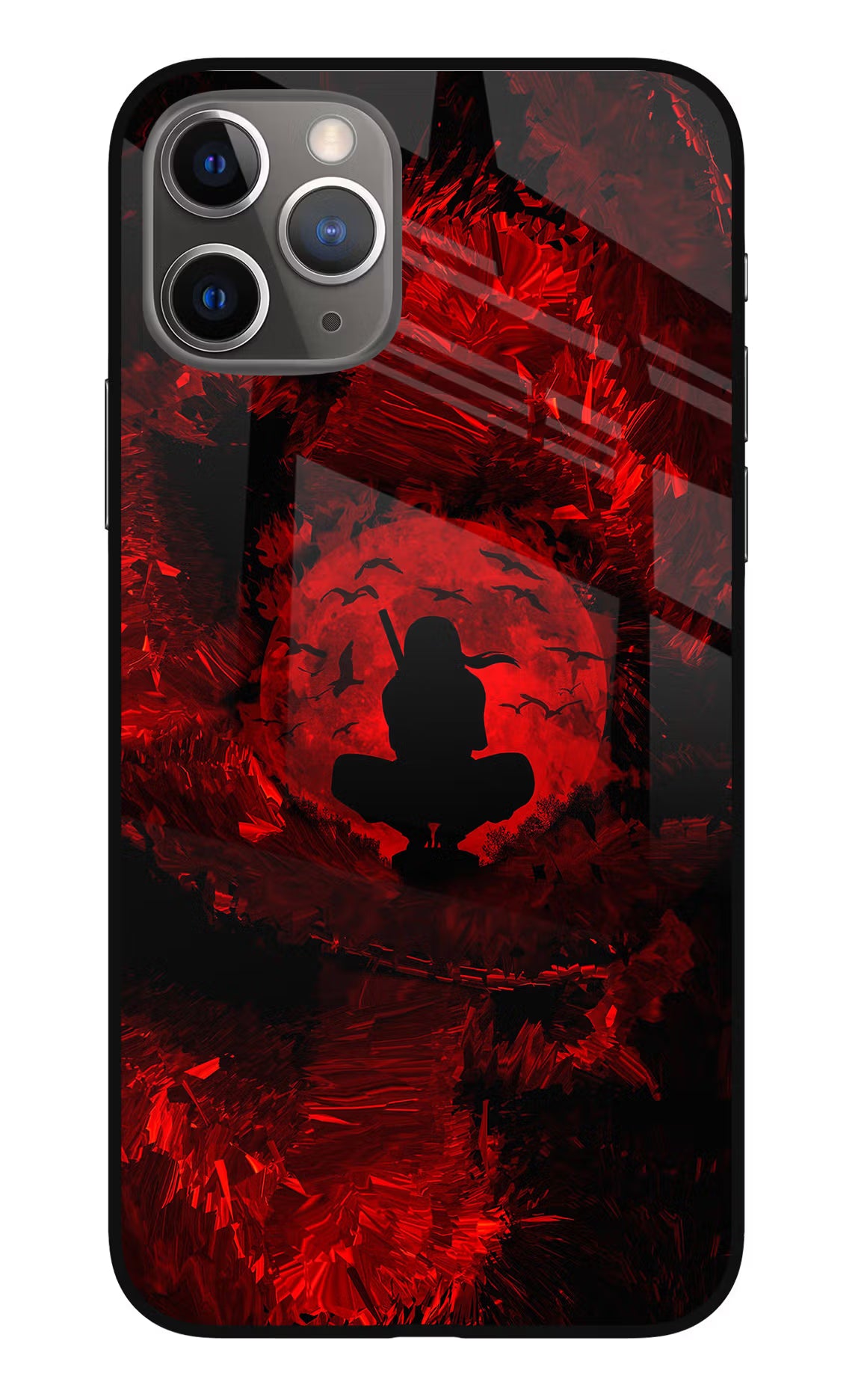 Itachi Uchiha iPhone 11 Pro Glass Case Back Cover by Casekaro
