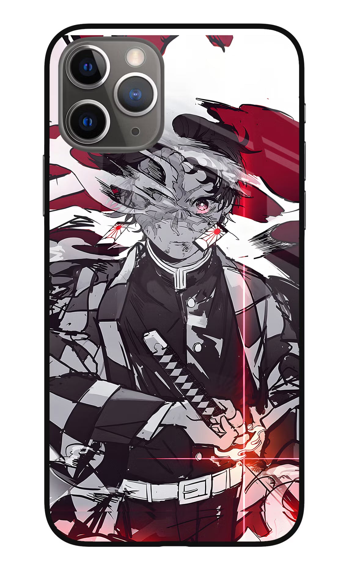 Demon Slayer iPhone 11 Pro Glass Case Back Cover by Casekaro