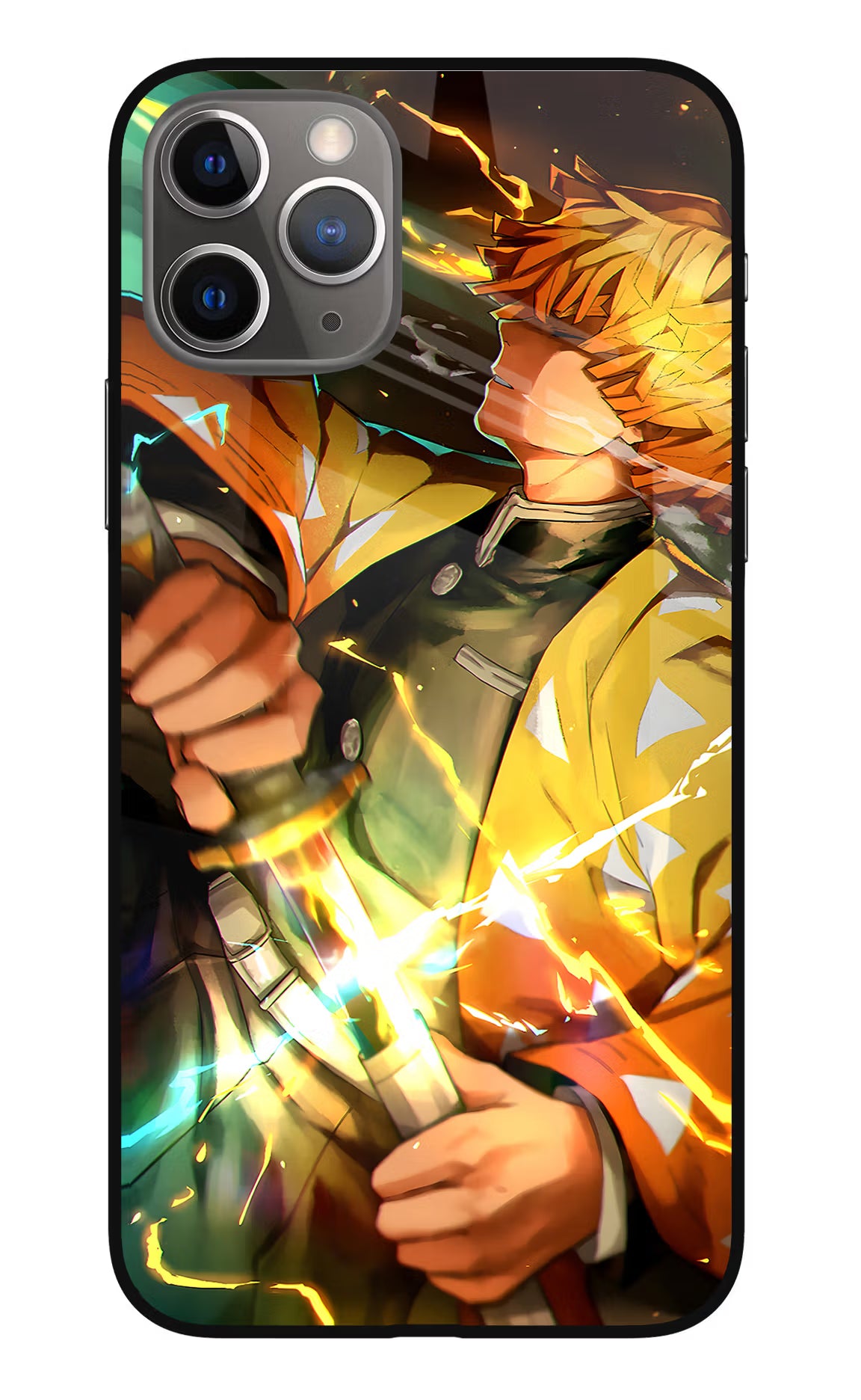 Demon Slayer iPhone 11 Pro Glass Case Back Cover by Casekaro