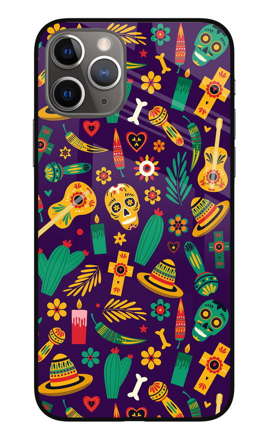 Mexican Artwork iPhone 11 Pro Glass Case