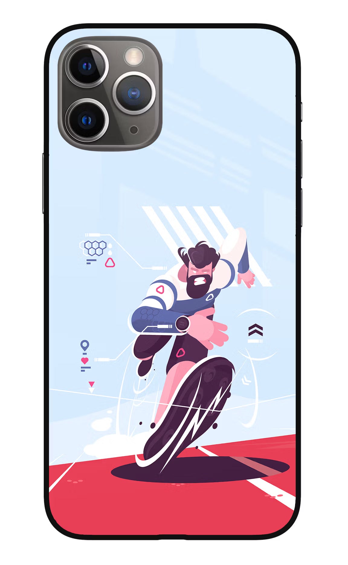 Run Pro iPhone 11 Pro Glass Case Back Cover by Casekaro