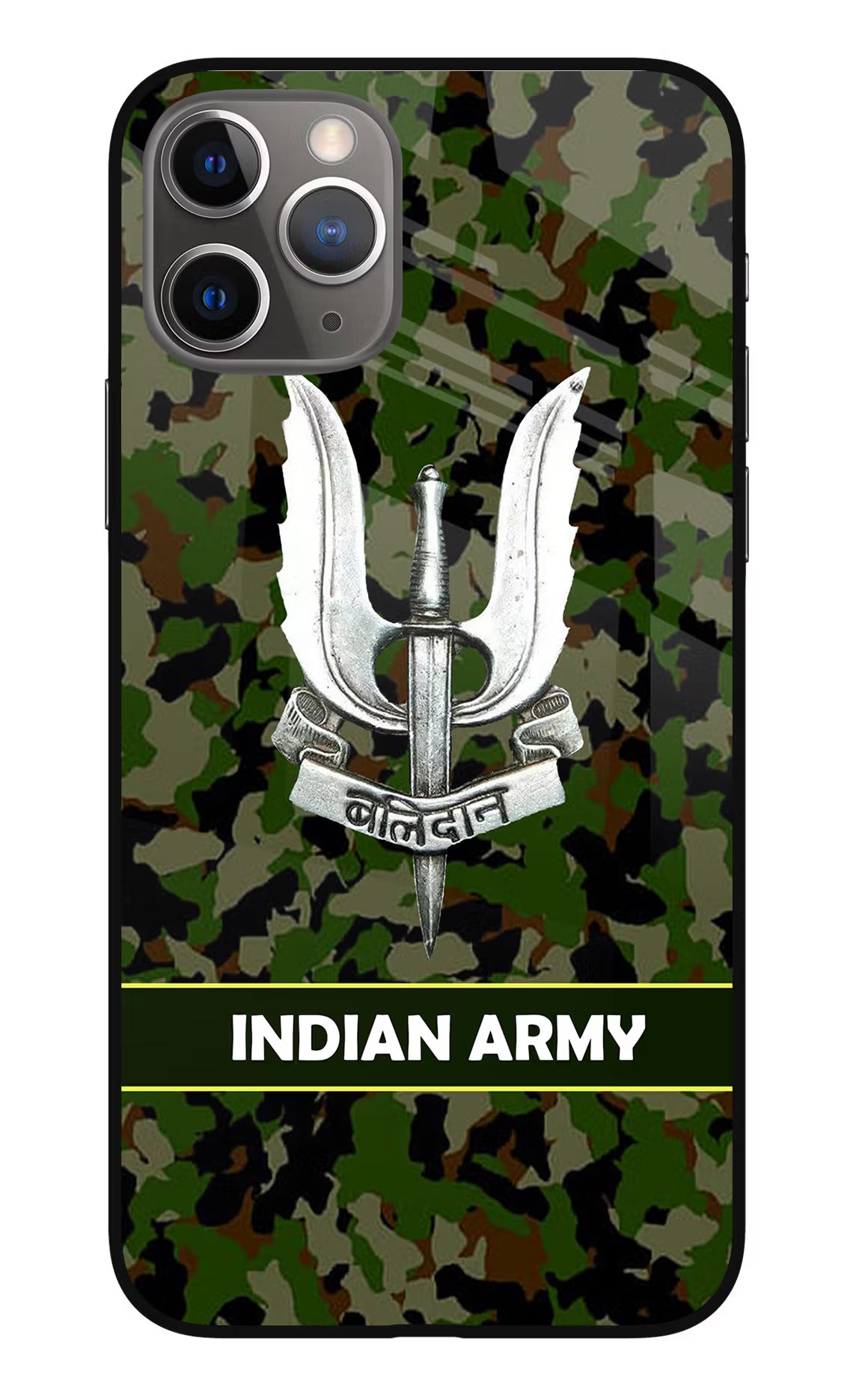 Balidan Indian Logo iPhone 11 Pro Glass Case Back Cover by Casekaro