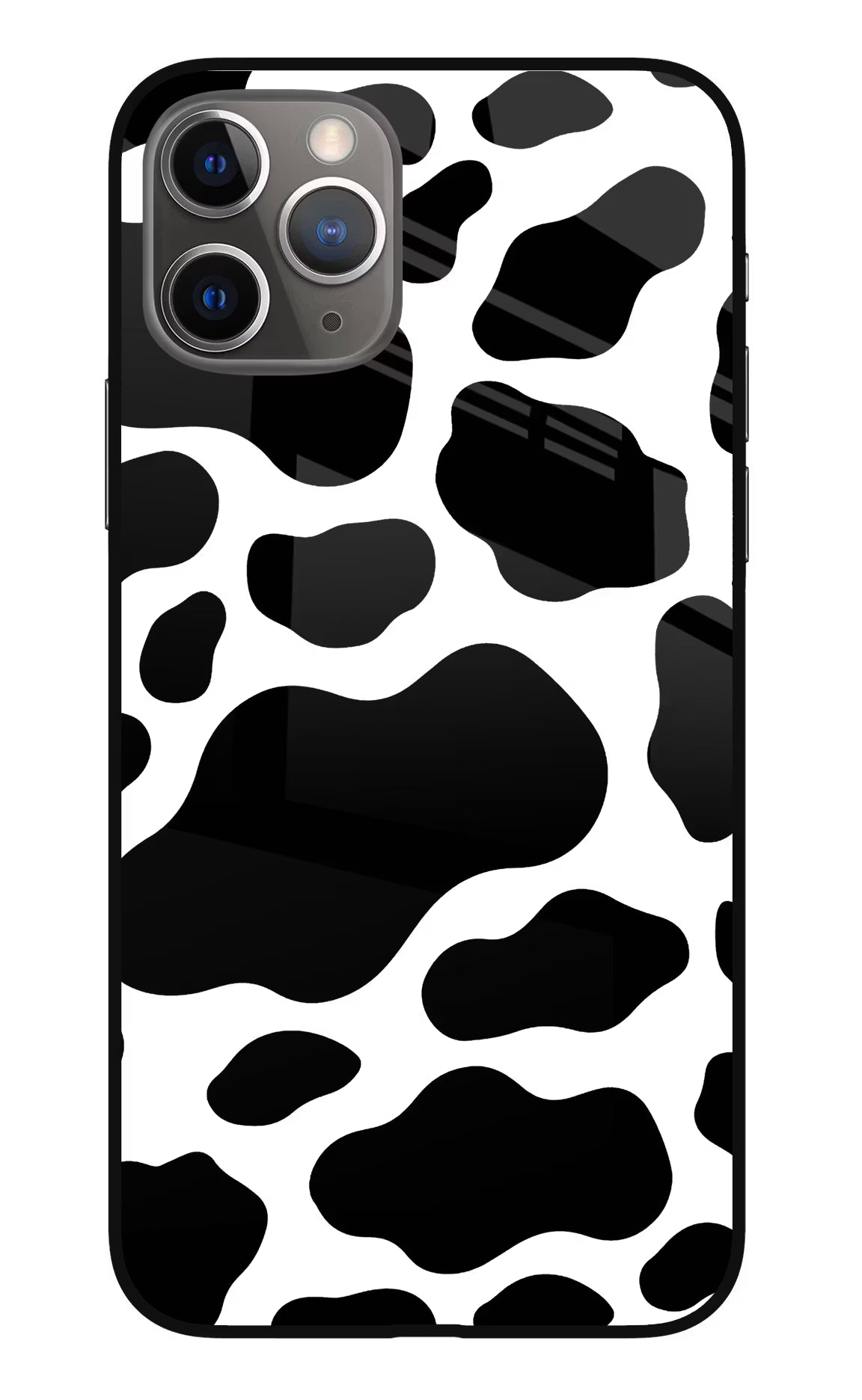 Cow Spots iPhone 11 Pro Glass Case Back Cover by Casekaro