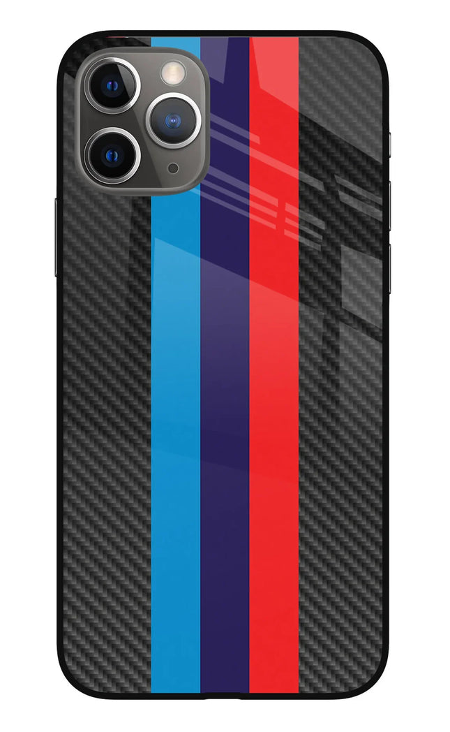 BMW Stripes Pattern iPhone 11 Pro Glass Case