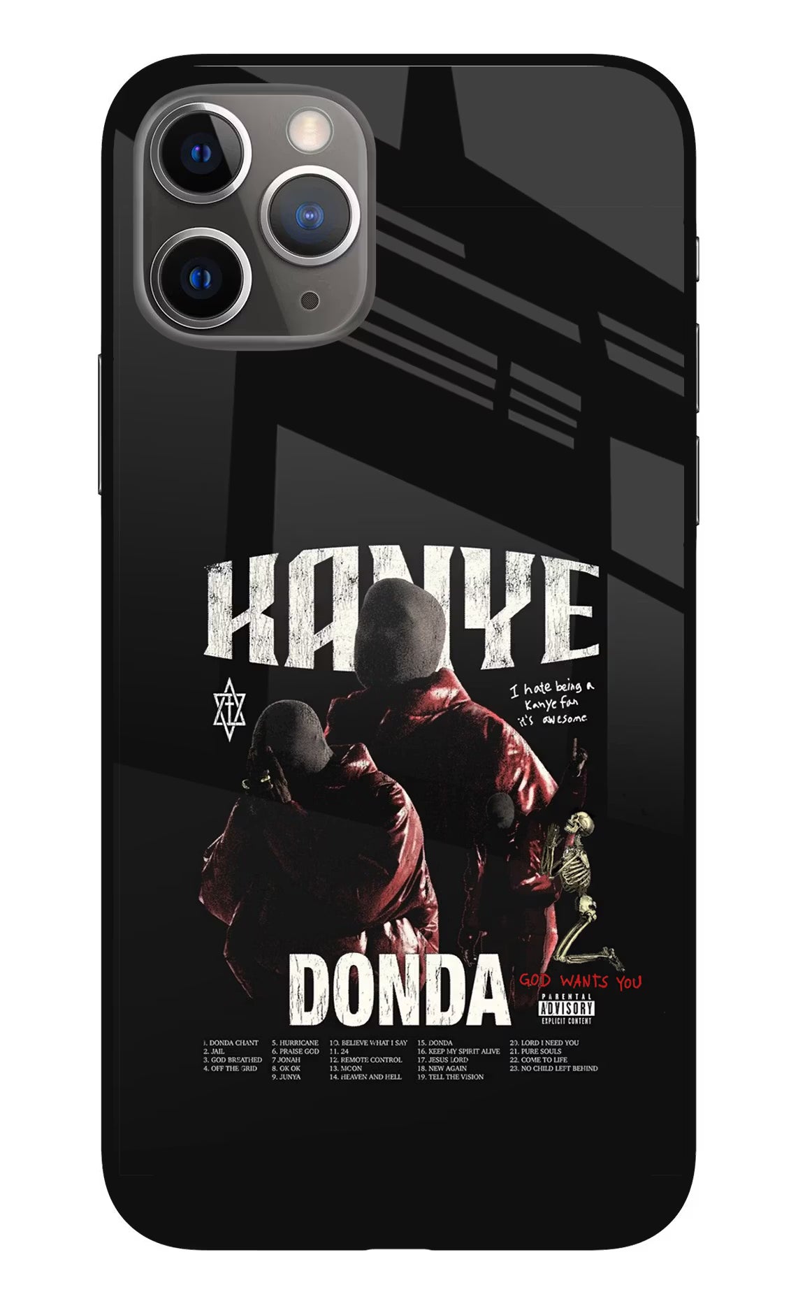 Donda Kanye West iPhone 11 Pro Glass Case Back Cover by Casekaro