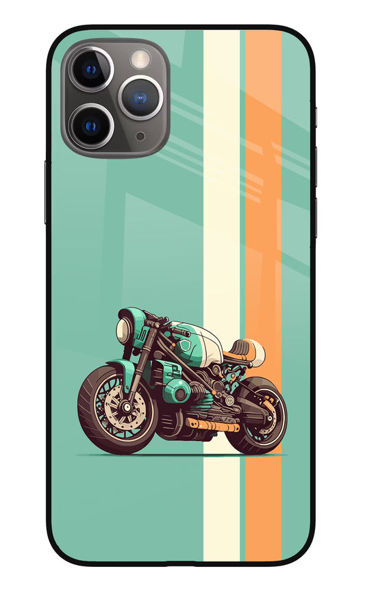 Striped Moto Drift iPhone 11 Pro Glass Case