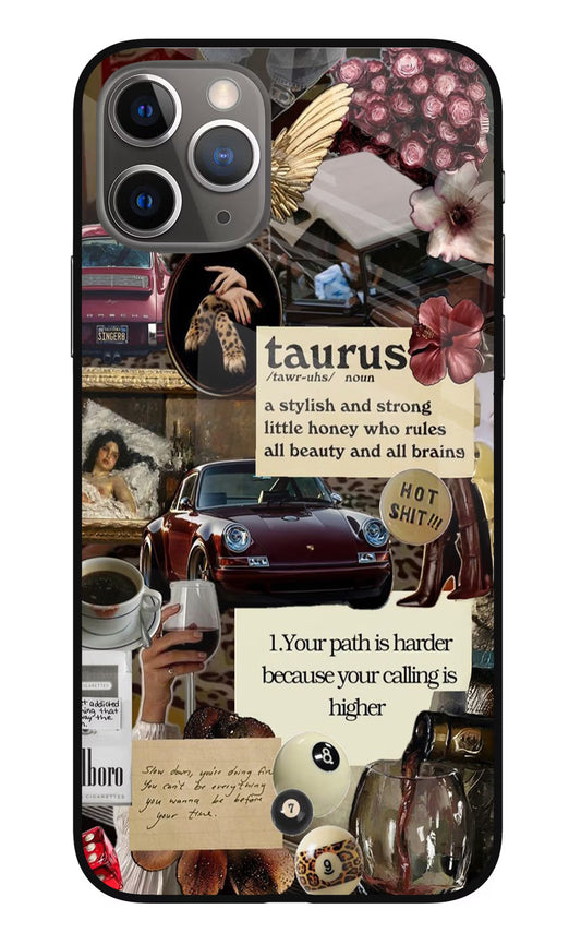 Taurus Zodiac iPhone 11 Pro Glass Case