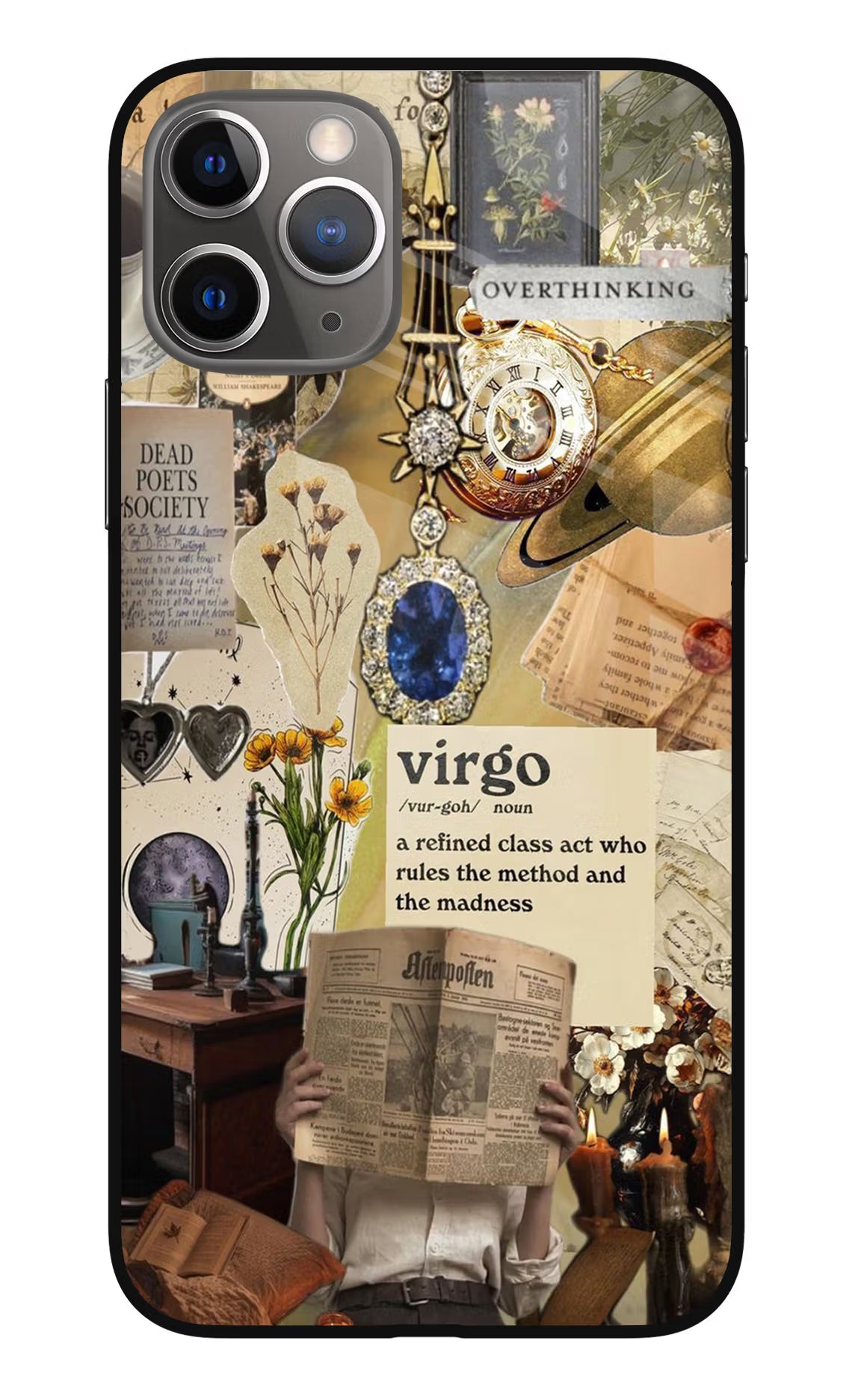 Virgo Zodiac iPhone 11 Pro Glass Case Back Cover by Casekaro