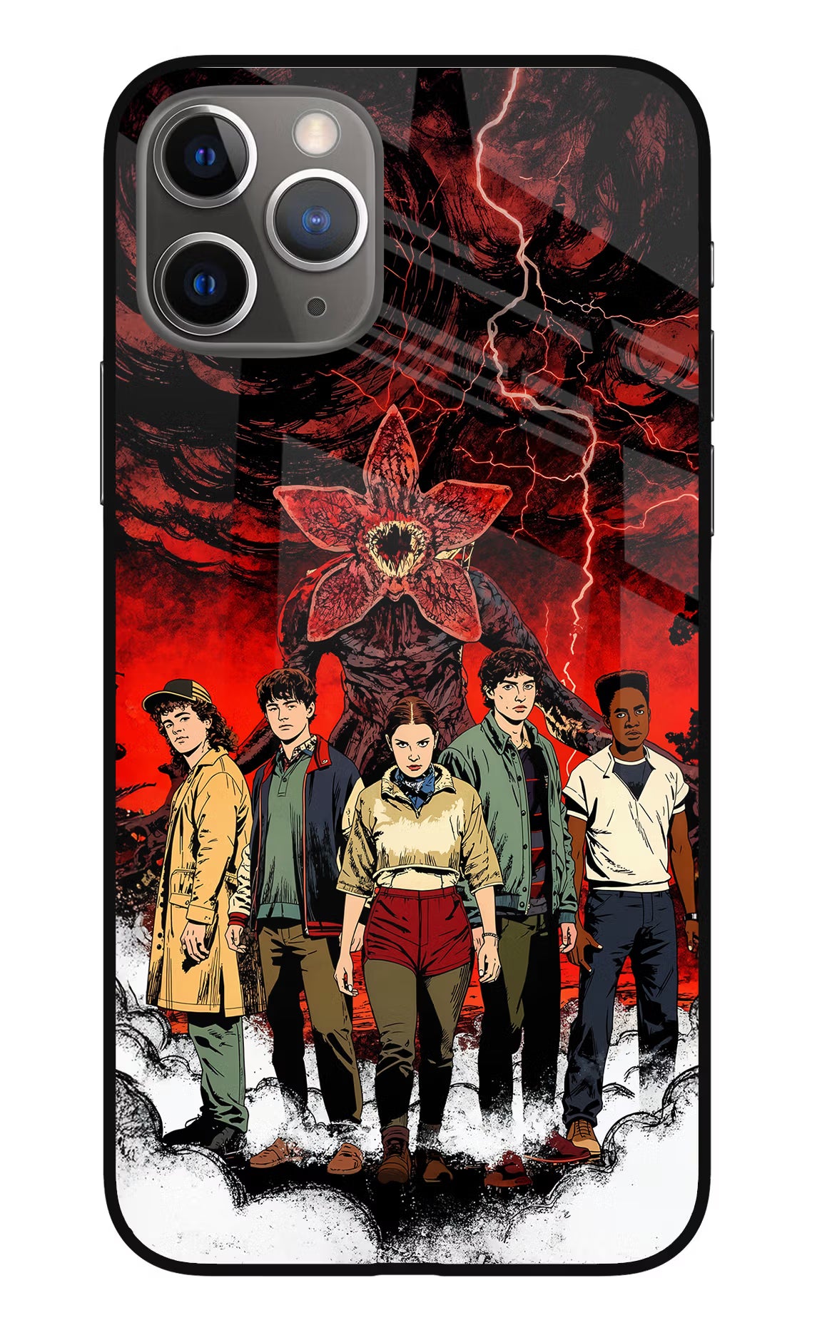 Ordinary Things Characters iPhone 11 Pro Glass Case Back Cover by Casekaro