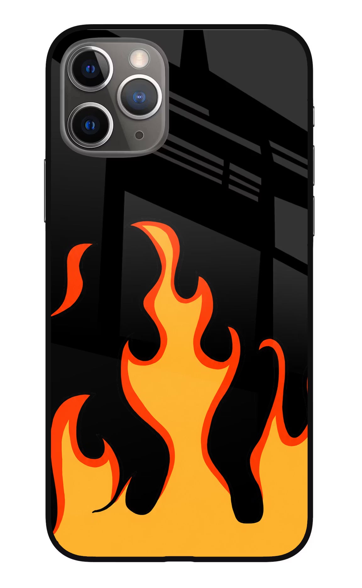 Fired Up – Black iPhone 11 Pro Glass Case