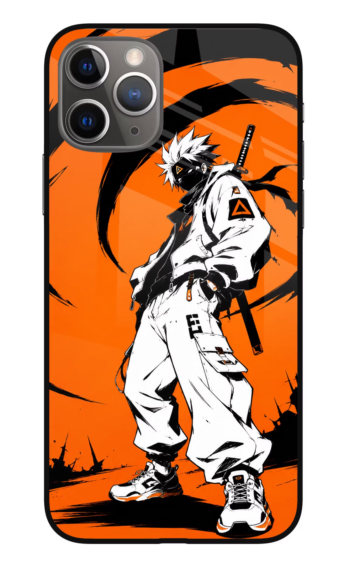 Street Samurai  iPhone 11 Pro Glass Case Back Cover by Casekaro