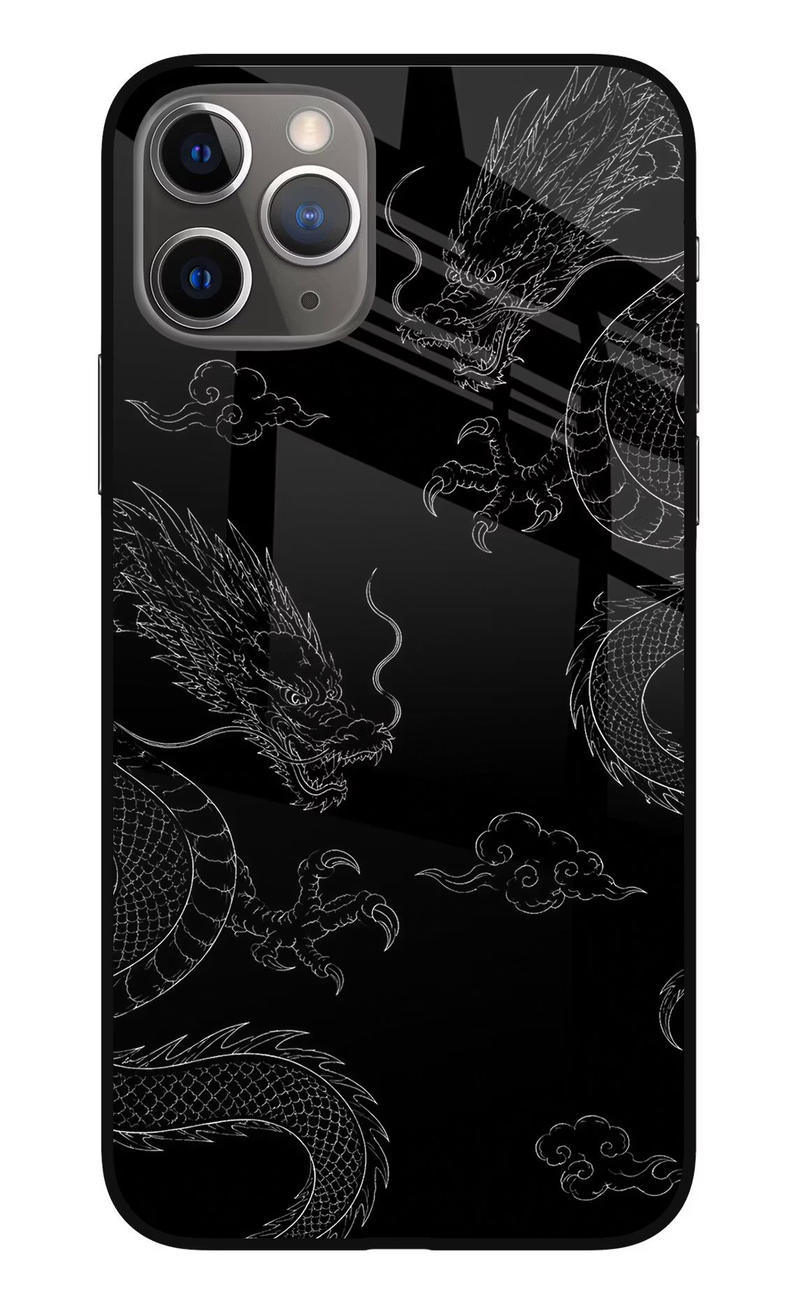 Twin Dragons iPhone 11 Pro Glass Case