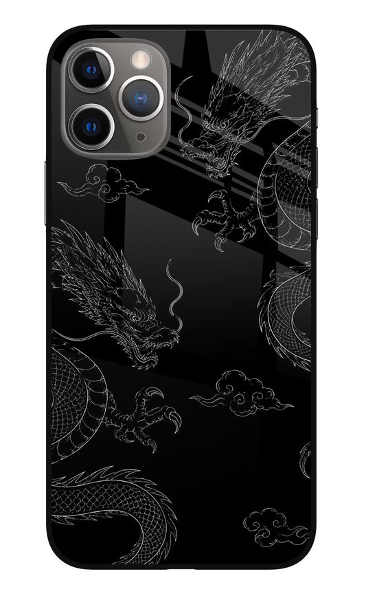 Twin Dragons iPhone 11 Pro Glass Case