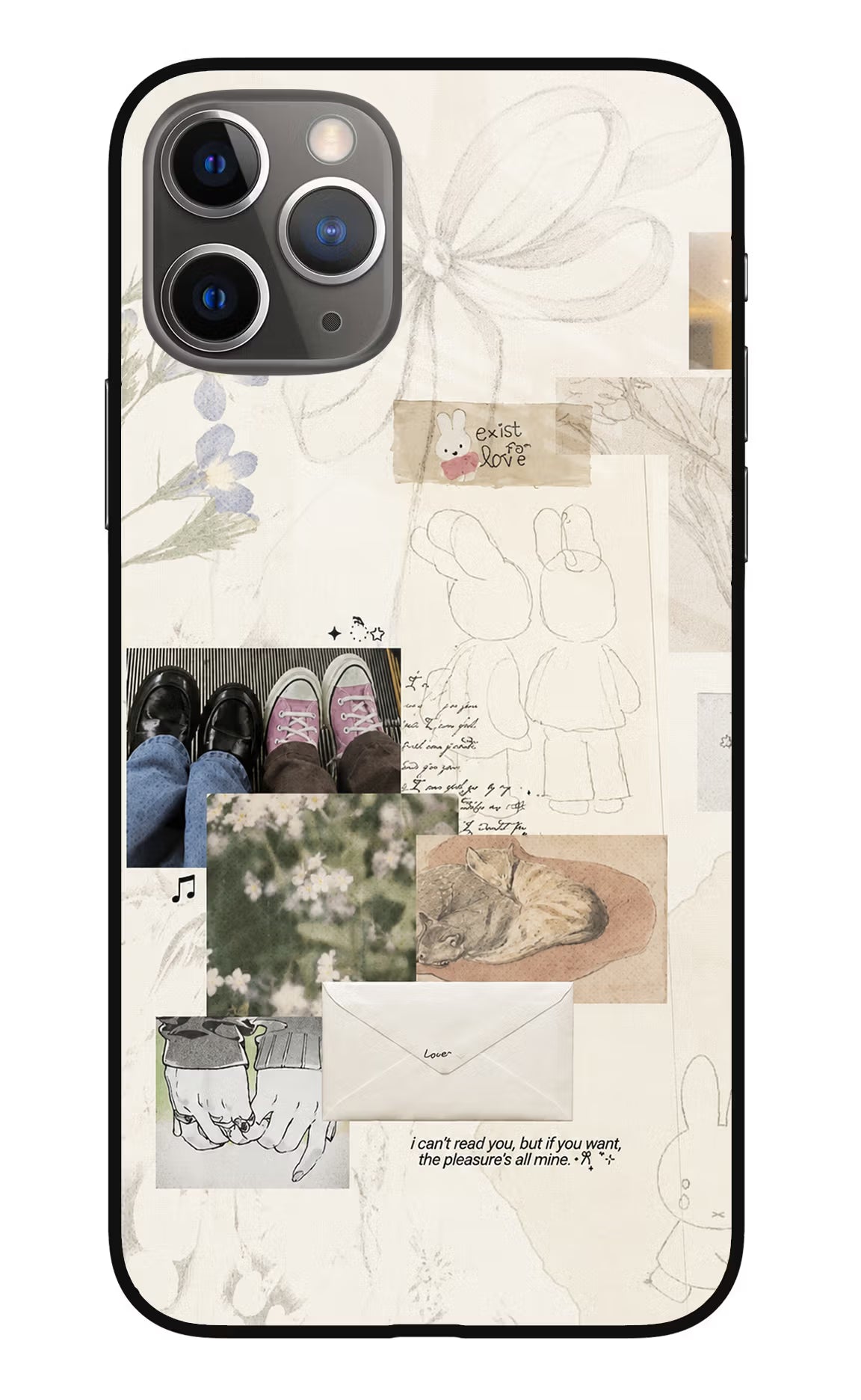 Soft Aesthetic iPhone 11 Pro Glass Case