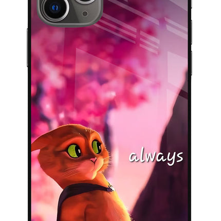 Always Cat iPhone 11 Pro Glass Case