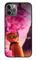 Always Cat iPhone 11 Pro Glass Case