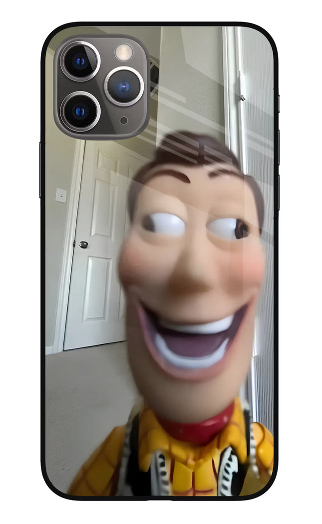Side Eye Woody iPhone 11 Pro Glass Case