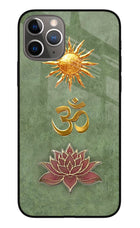 Om & Lotus iPhone 11 Pro Glass Case