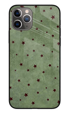 Green Stars iPhone 11 Pro Glass Case
