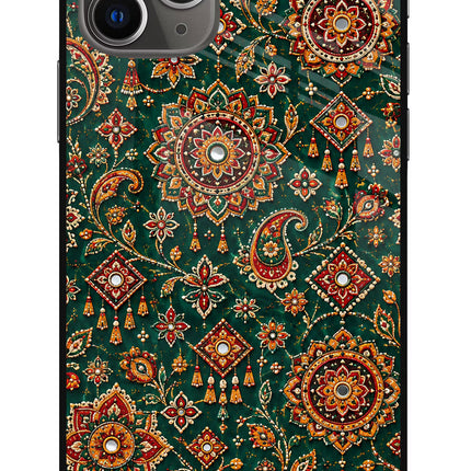 Green Pataka iPhone 11 Pro Glass Case