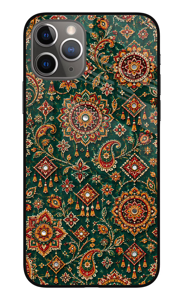 Green Pataka iPhone 11 Pro Glass Case