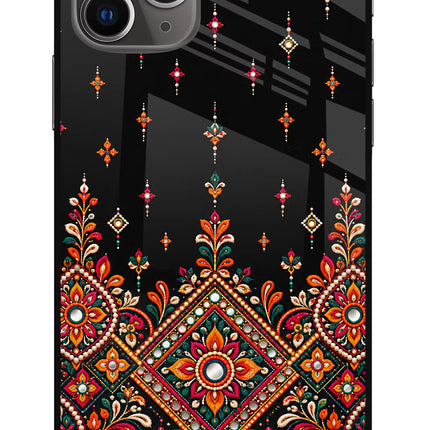 Noir Mehfil iPhone 11 Pro Glass Case