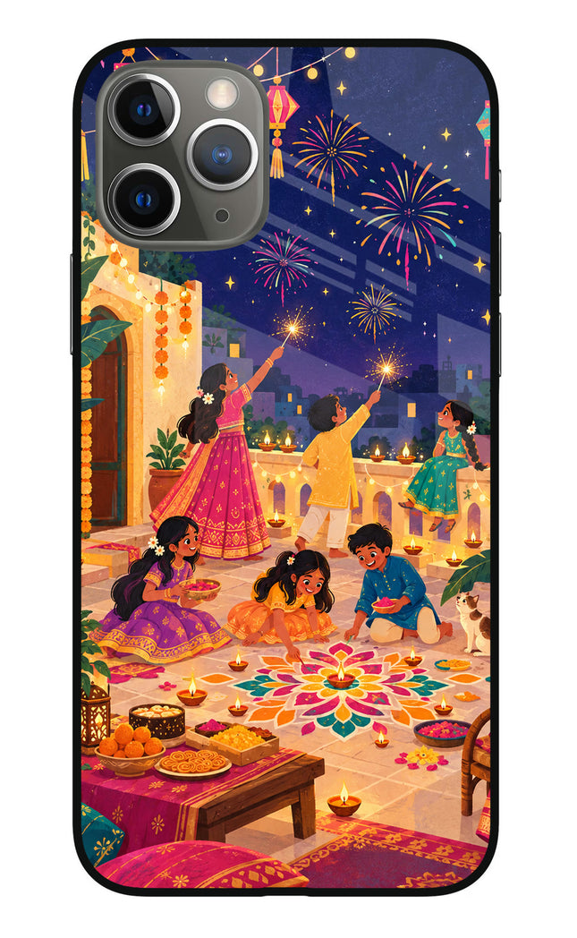 Diwali Night iPhone 11 Pro Glass Case