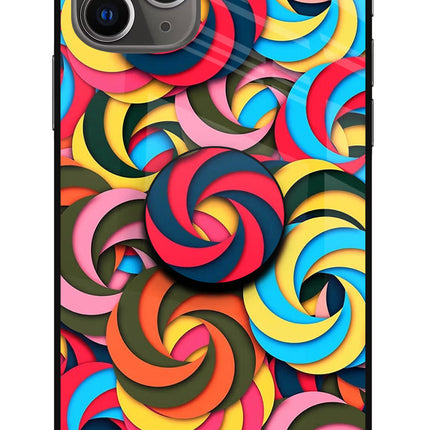 Spiral Pattern iPhone 11 Pro Glass Case